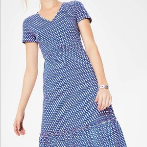 Boden Melissa Jersey Dress - Diamond Lattice